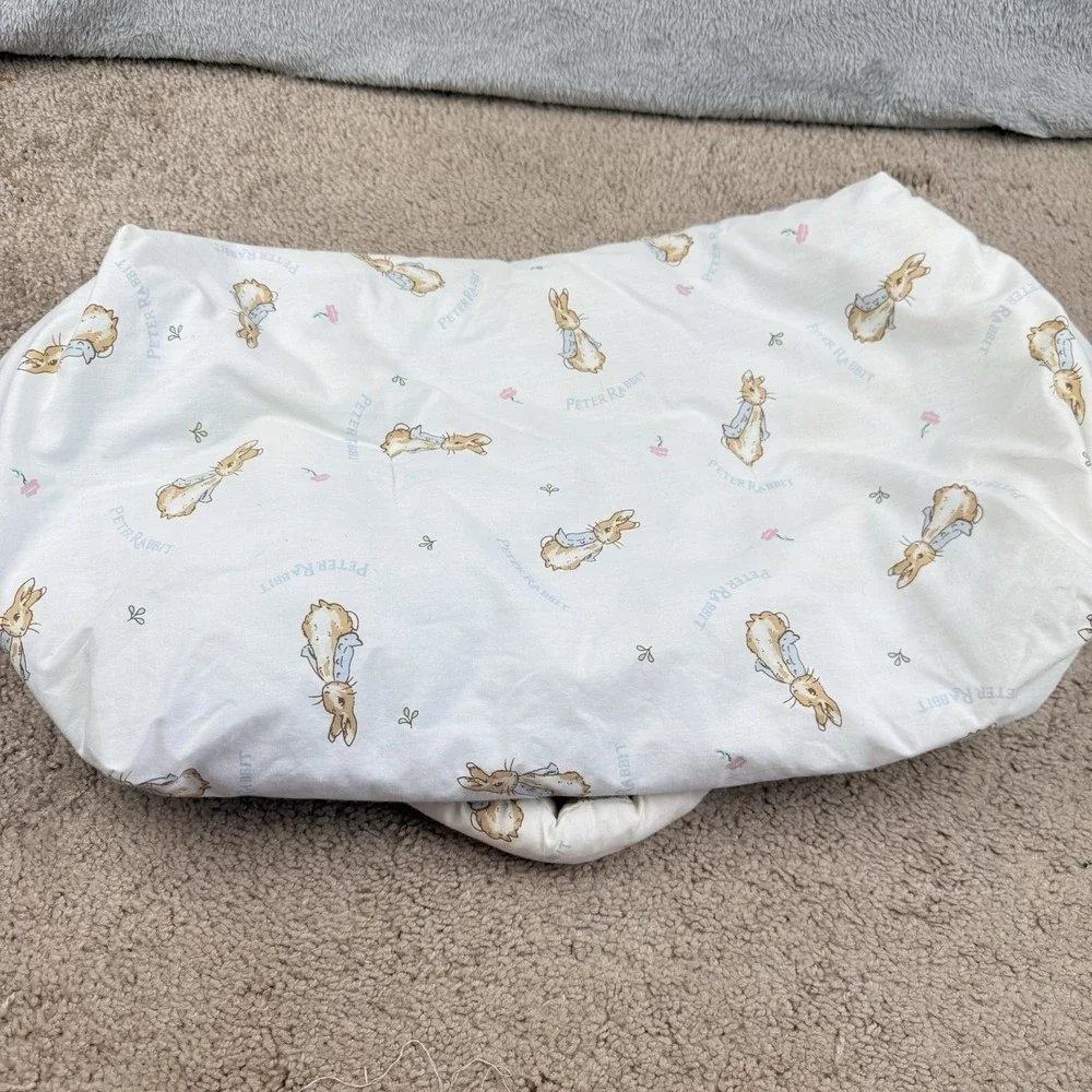 Cuddle My Dolly Peter Rabbit Carrier Lot Of 2 One Bedding Set Vintage 90s